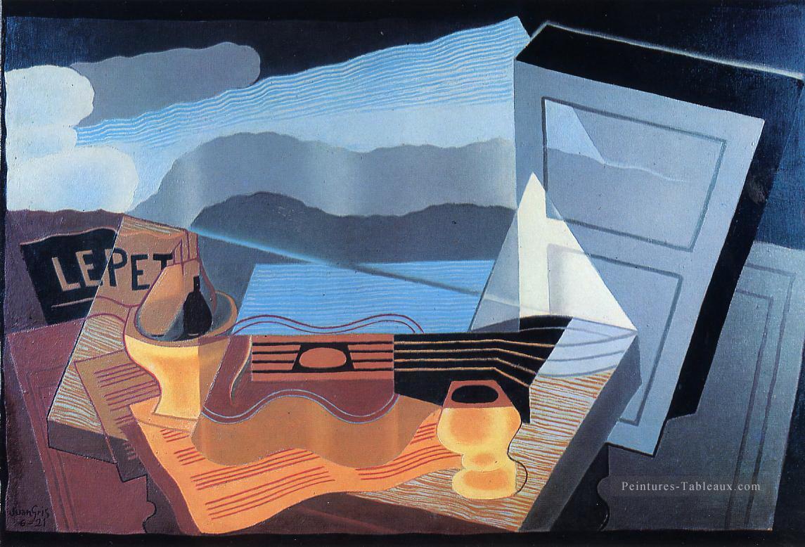 vue sur la baie 1921 Juan Gris Peintures à l'huile